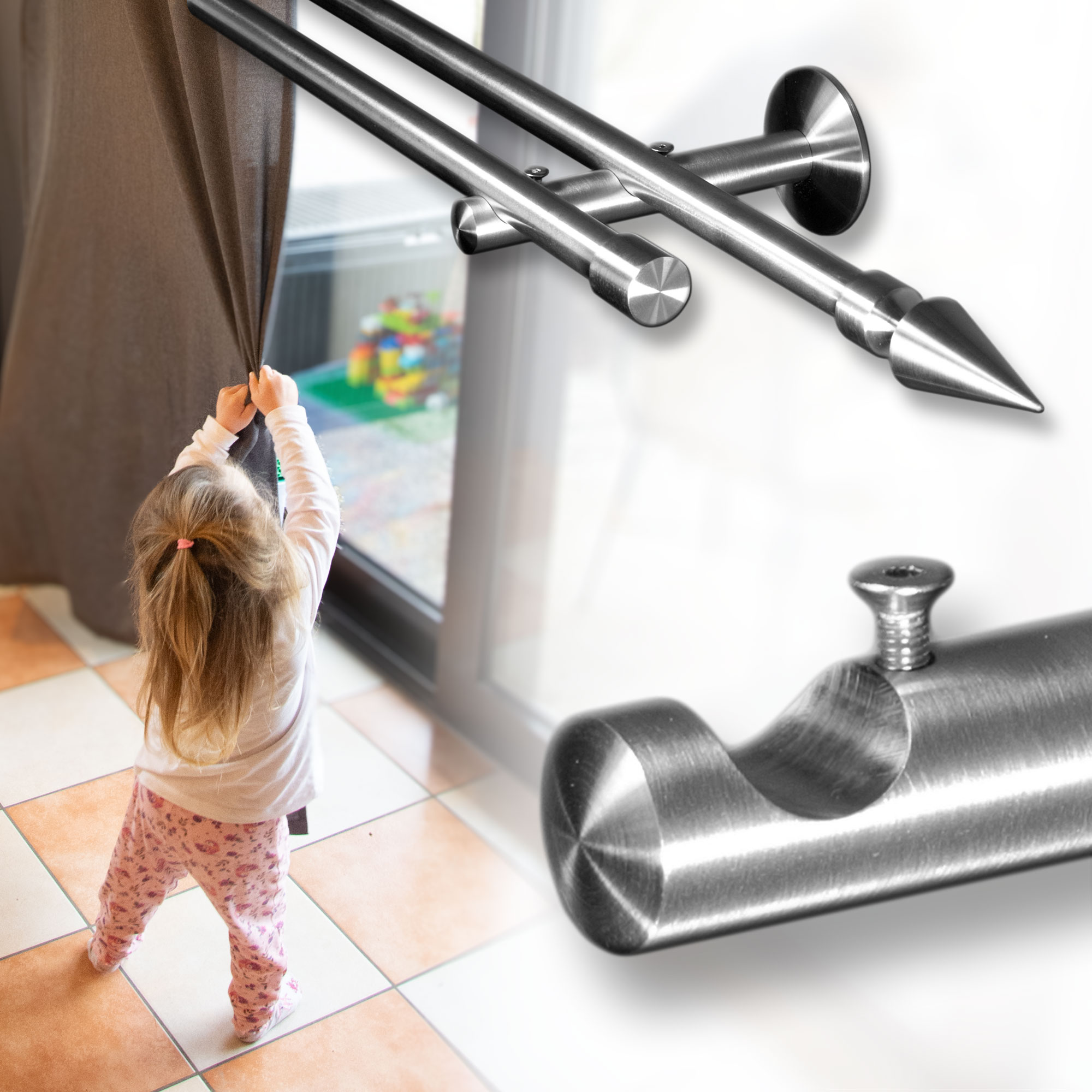 Gardinenstangen Edelstahl kaufen