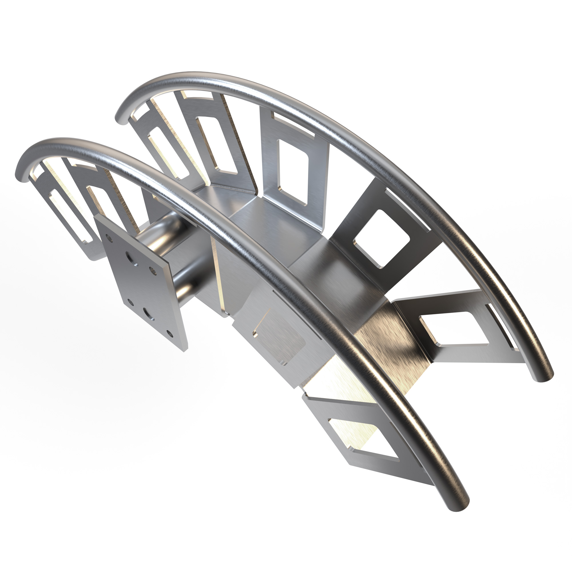 Schlauchhalter Edelstahl_SH-2 Wandmontage