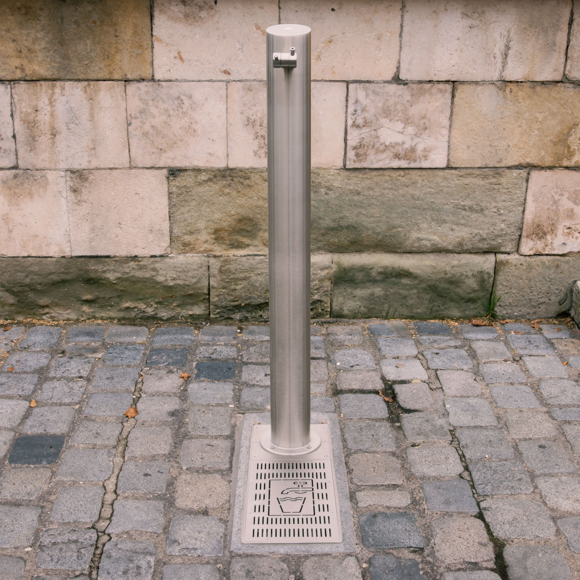 Trinkbrunnen Edelstahl TBR-300 kommunal