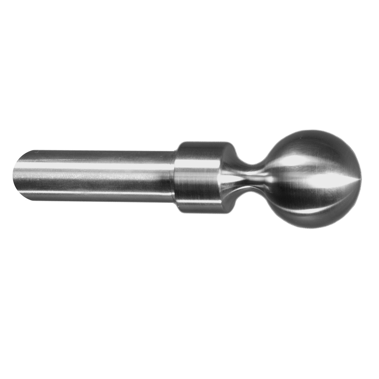 Embout de tringle à rideau en acier inoxydable Boule