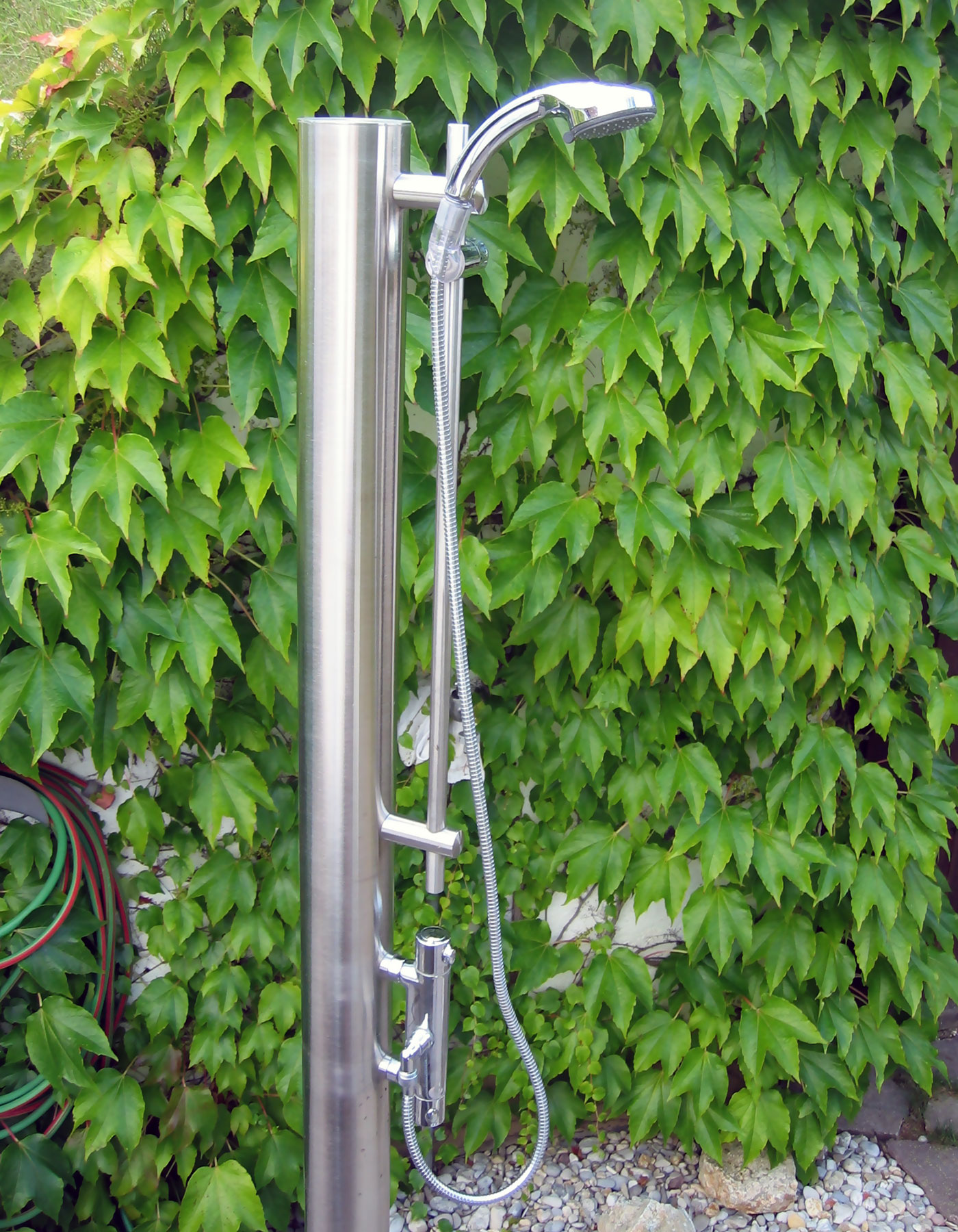 Gartendusche Duschsäule Edelstahl