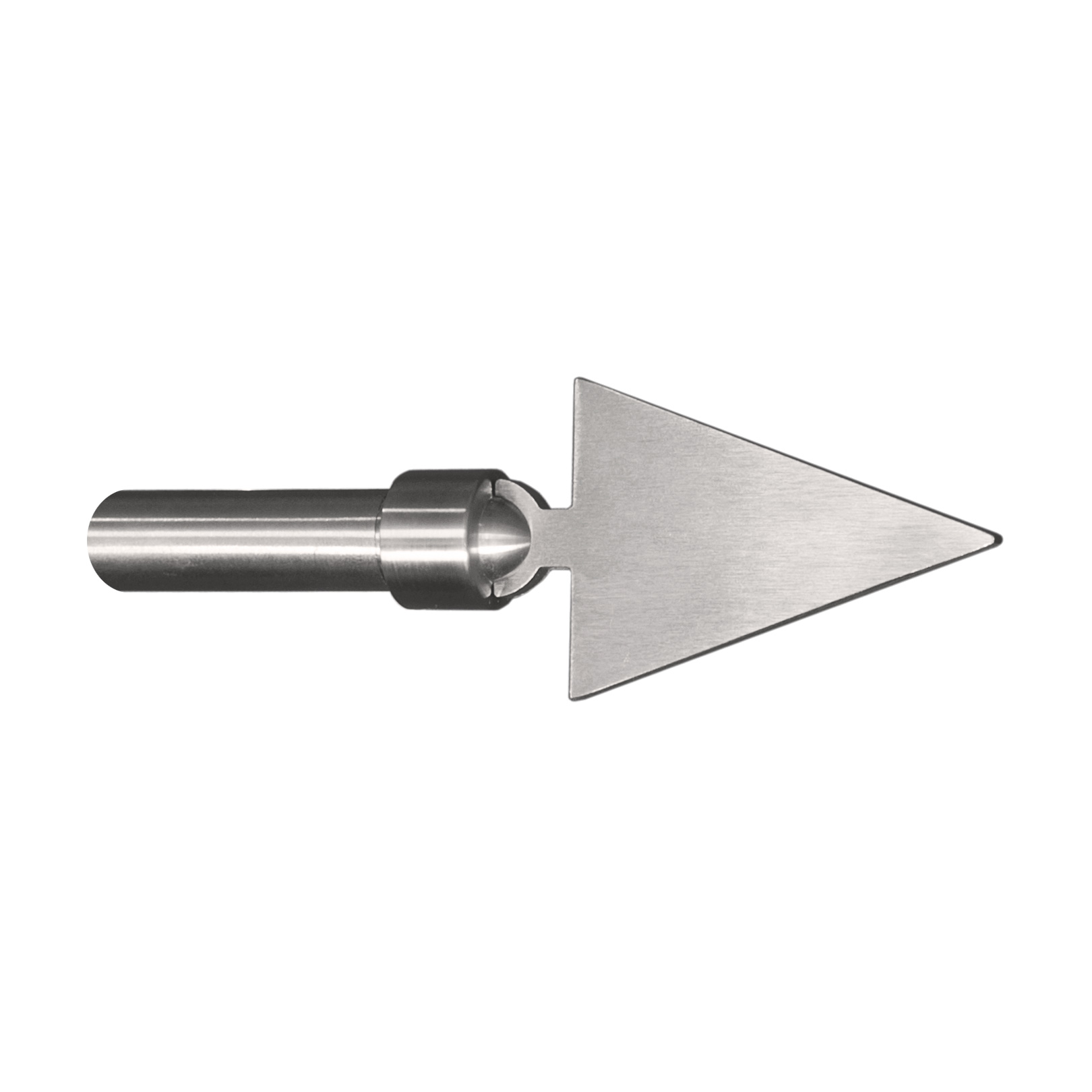 Asta per tenda terminale in acciaio inox triangolo