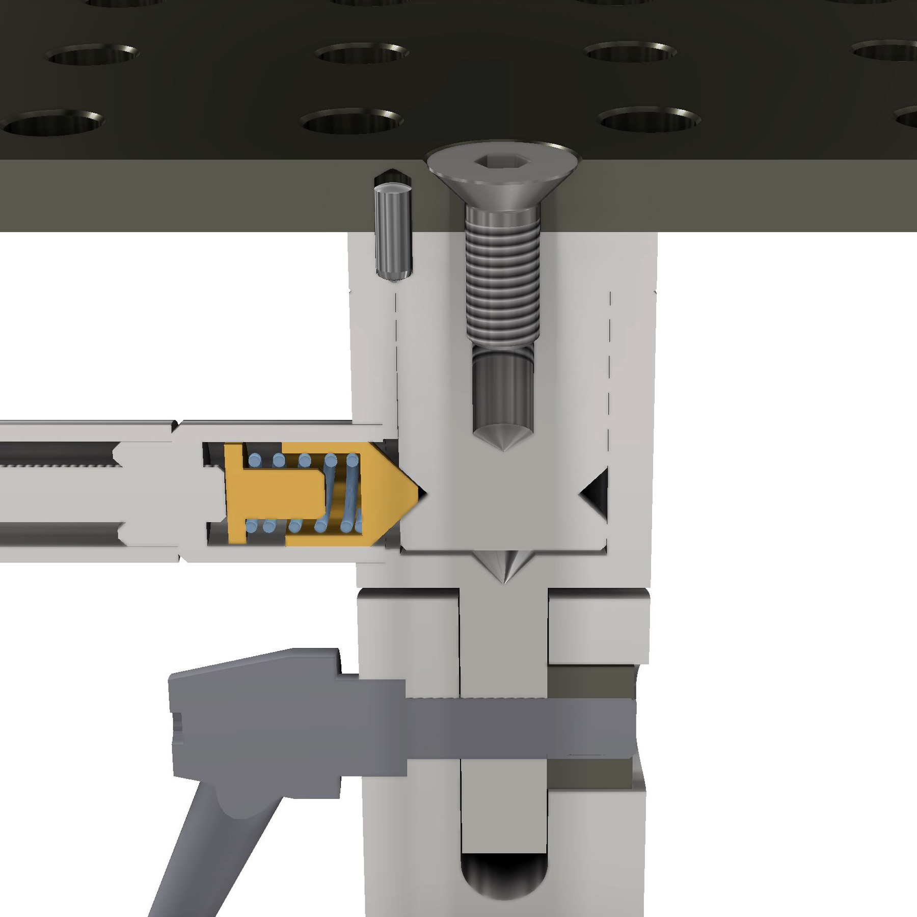 3D Schweißtisch selbst hemmende Funktion