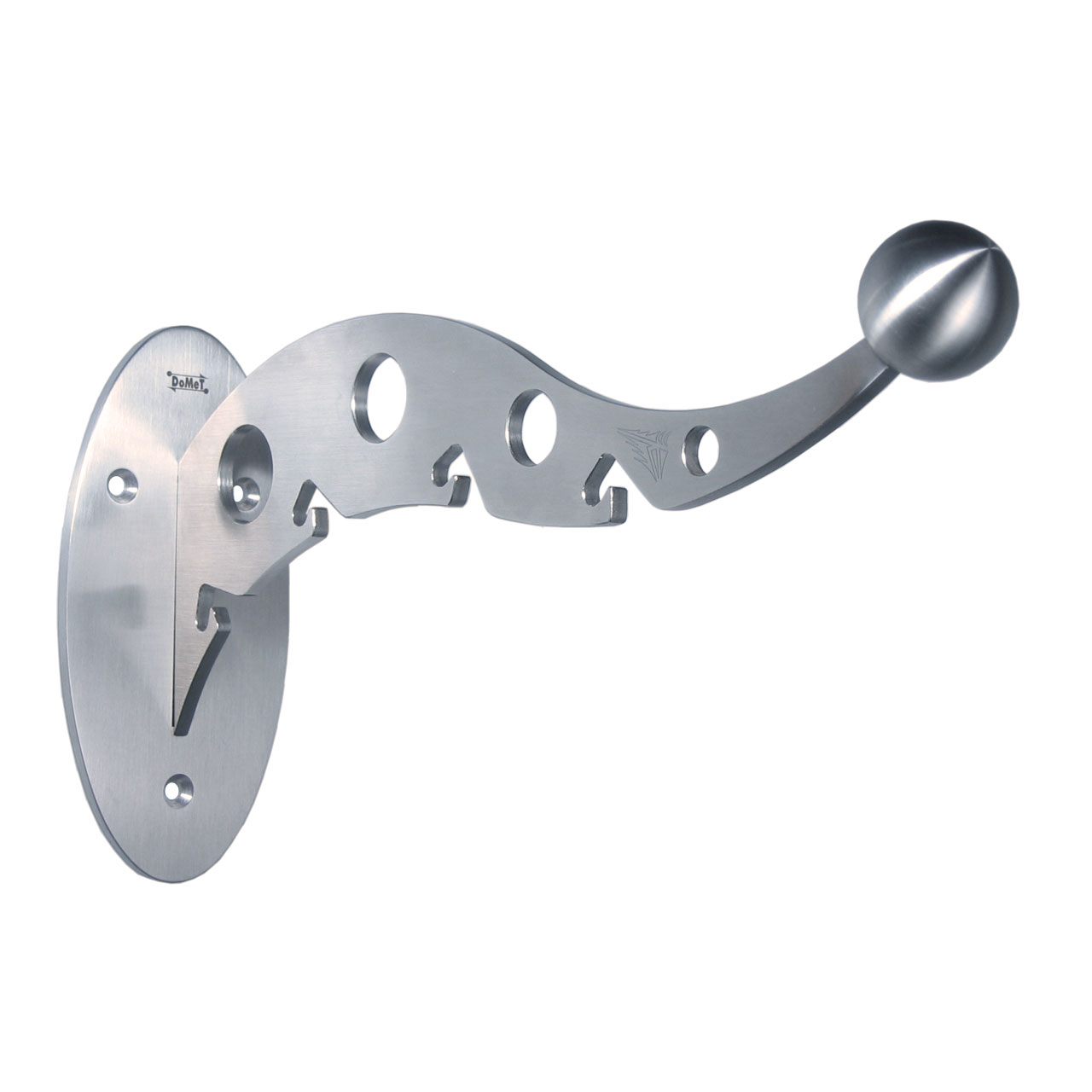 Appendiabiti da parete di design in acciaio inox