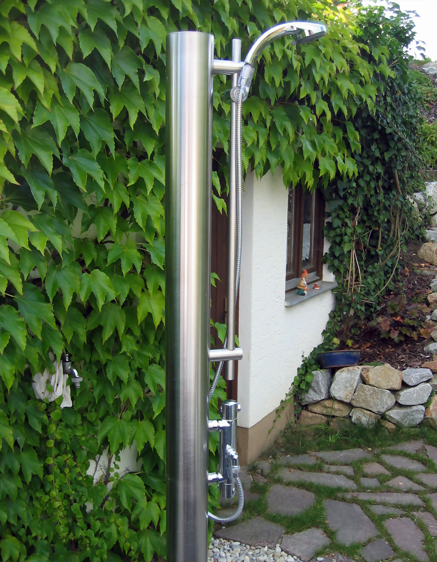 Gartendusche Duschsäule Edelstahl