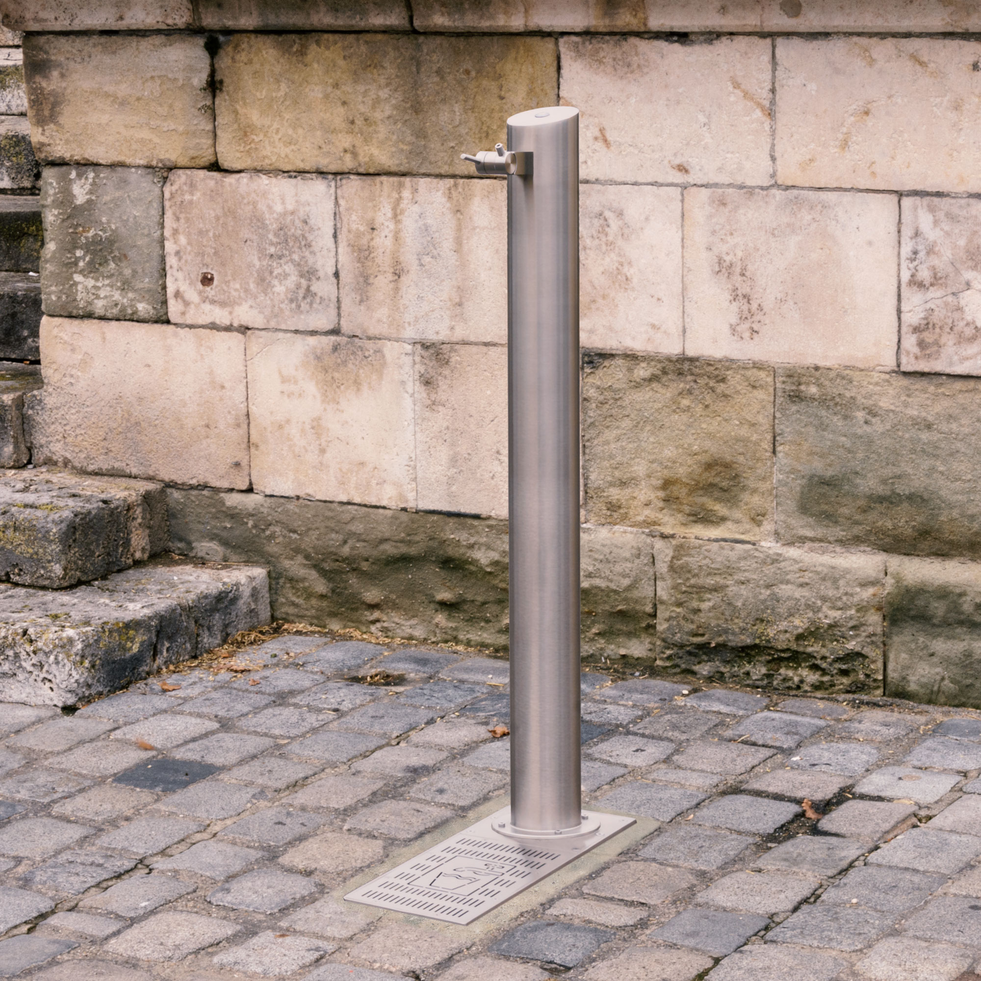 Trinkbrunnen Edelstahl TBR-300 kommunal