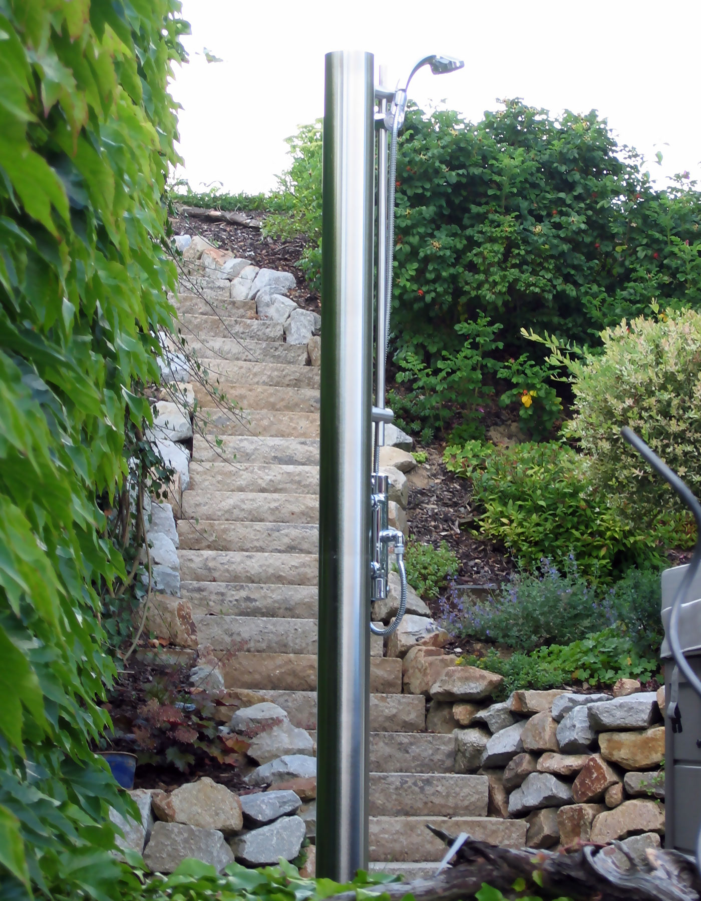 Gartendusche Duschsäule Edelstahl