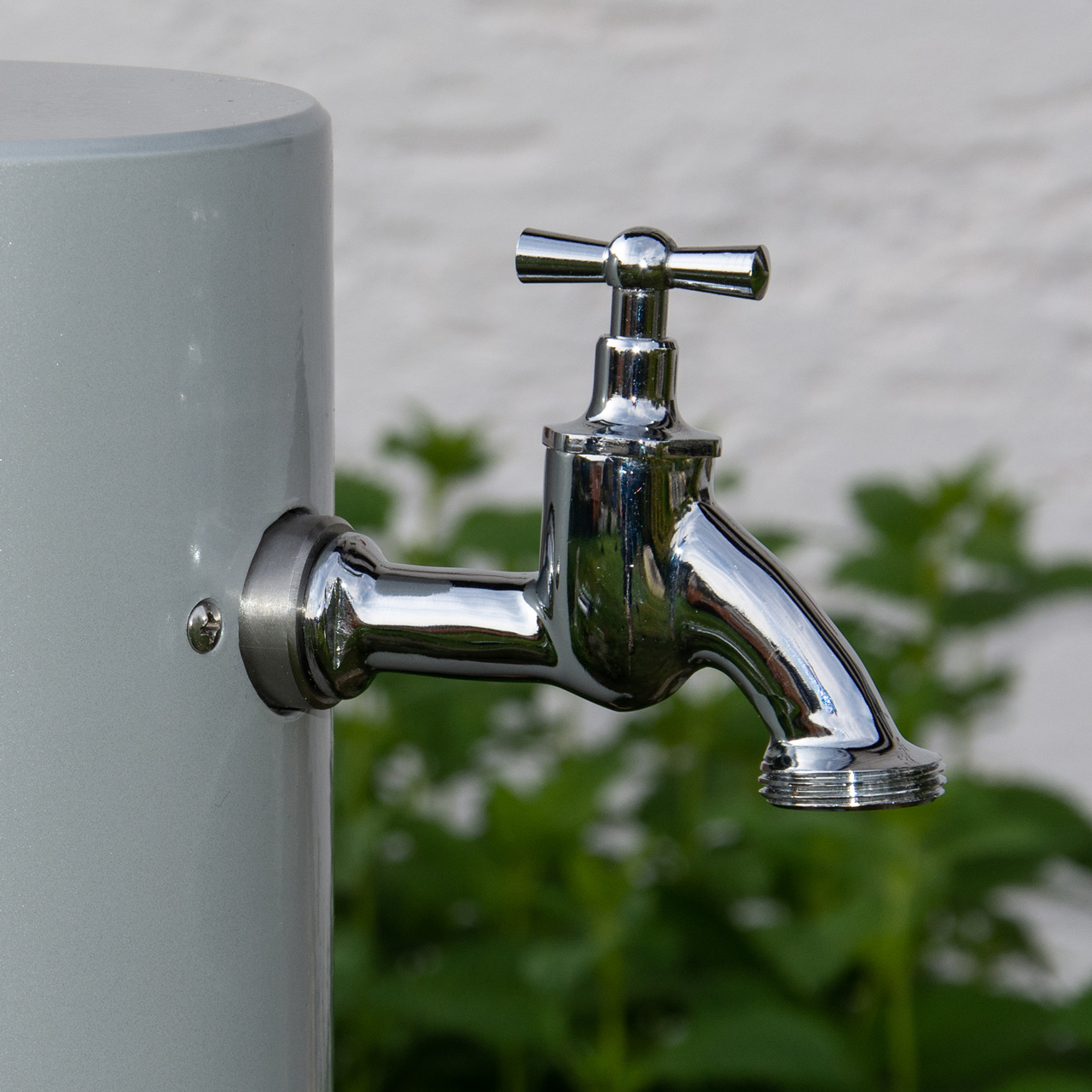 Wasserzapfsäule Wasserhahn Chrom